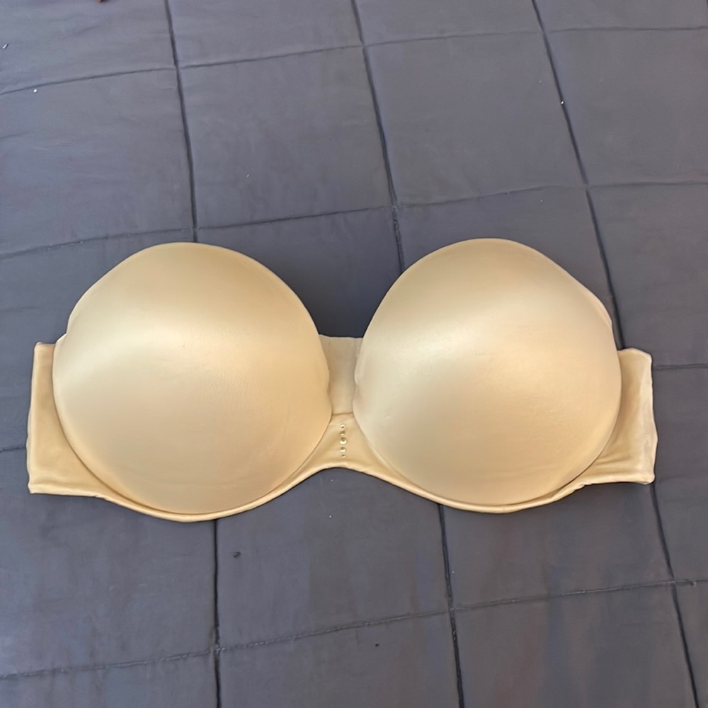 Nude Strapless Push Up Bra